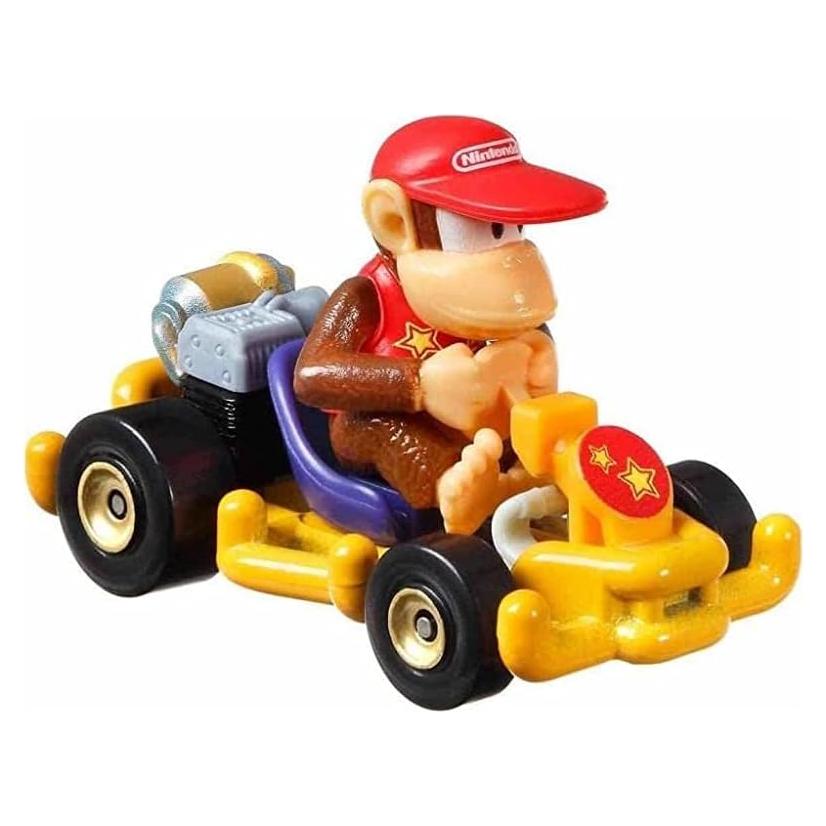 Coche de Metal Hot Wheels Mario Kart Diddy Kong 1:64