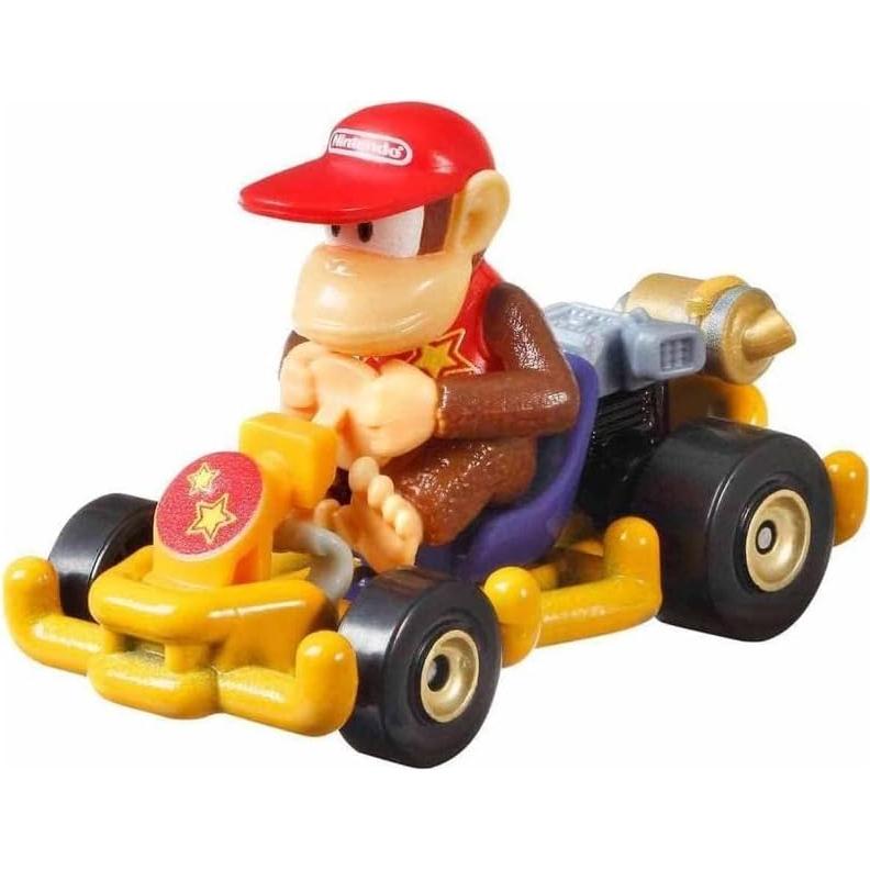 Coche de Metal Hot Wheels Mario Kart Diddy Kong 1:64