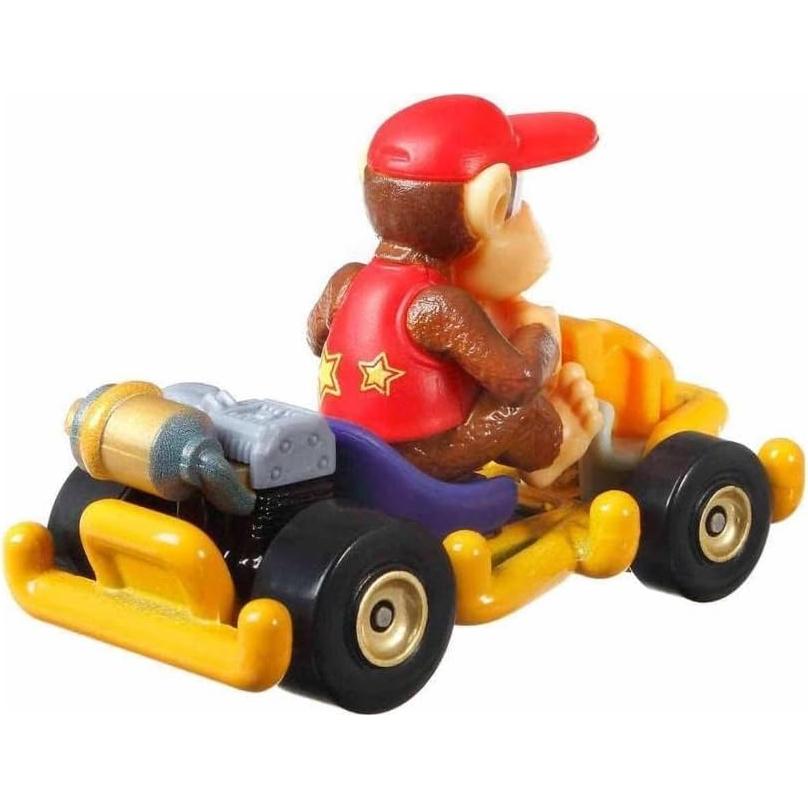 Coche de Metal Hot Wheels Mario Kart Diddy Kong 1:64
