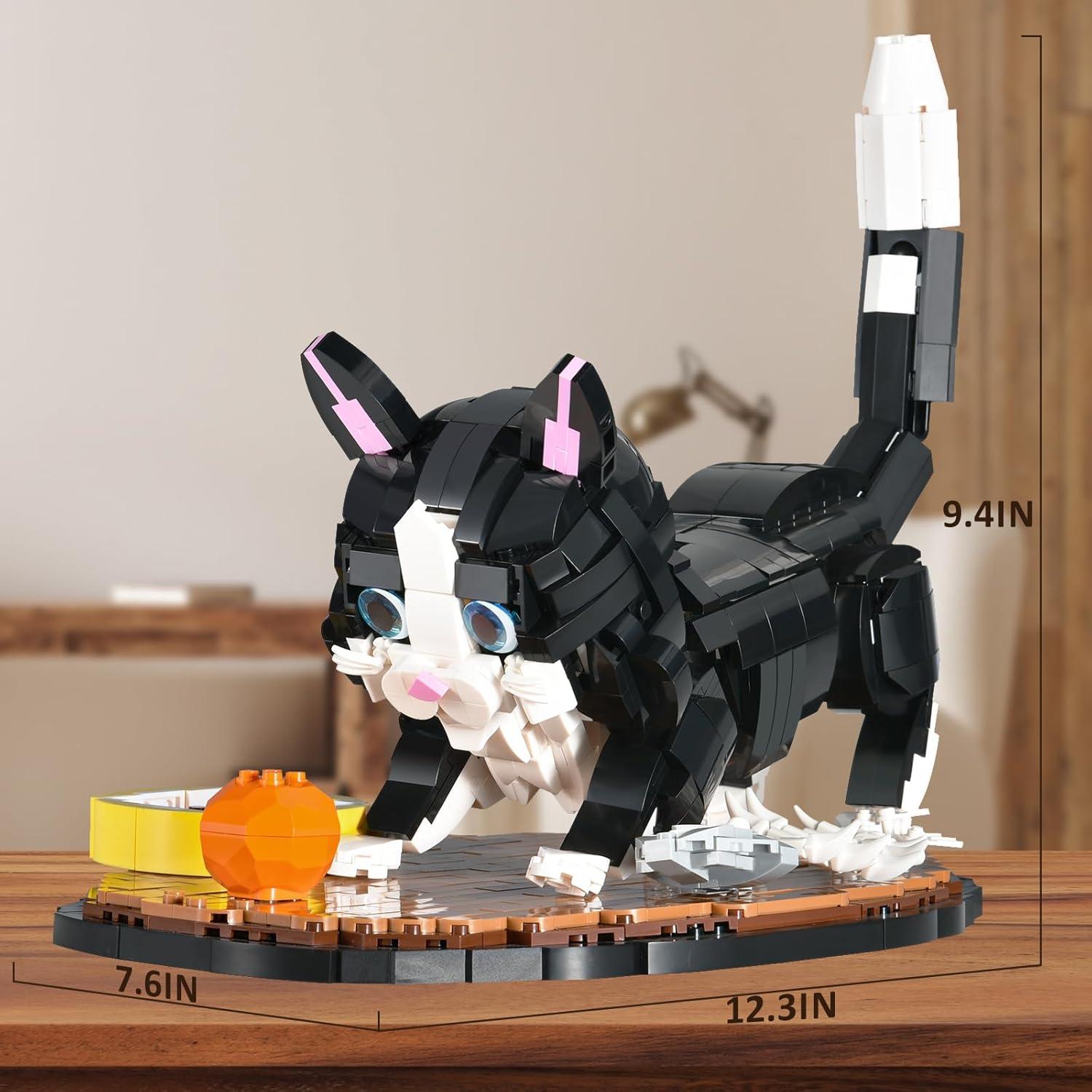 Conjunto de Construcción de Gato Tuxedo 1200 Piezas - GUANGDONG