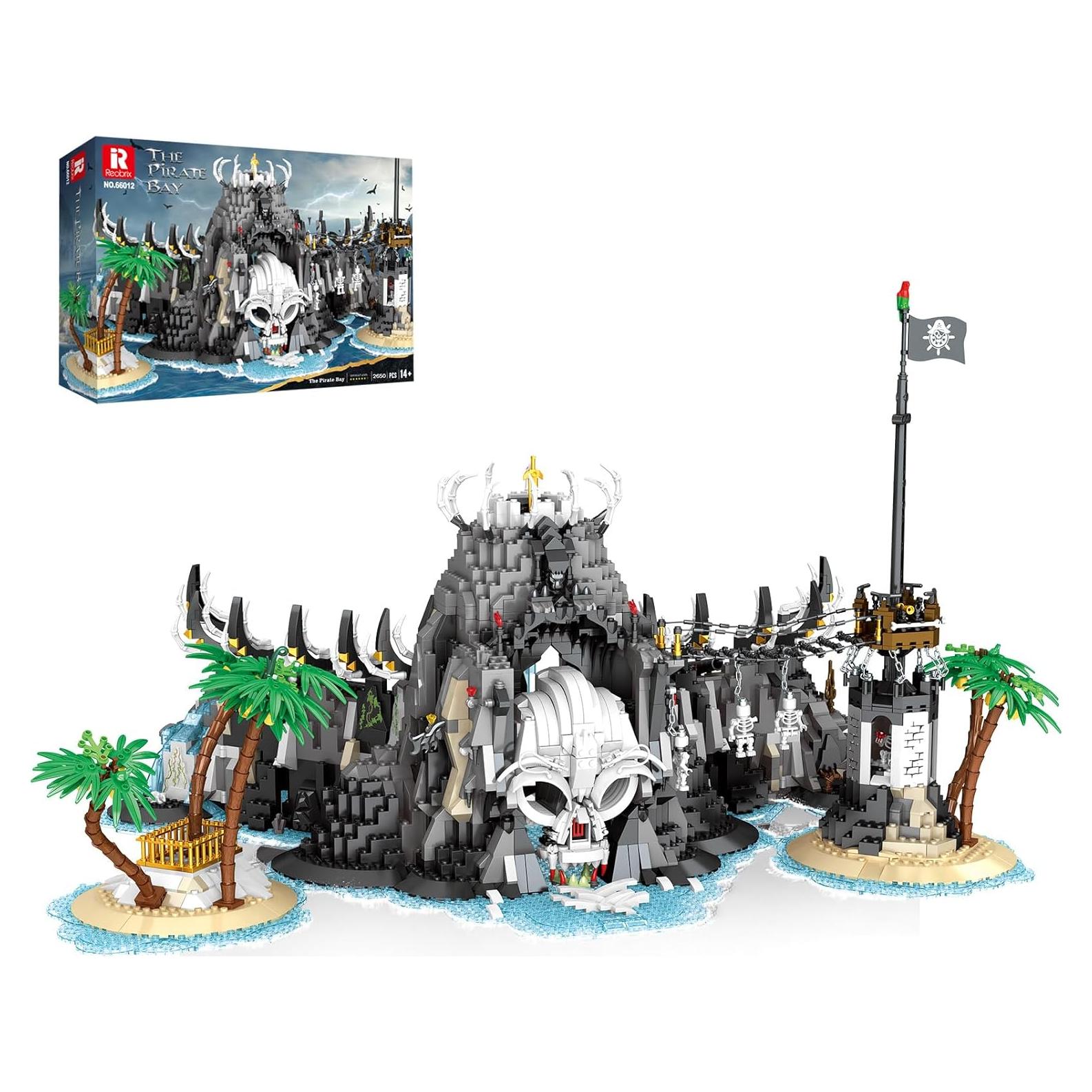 Conjunto de Edificio Bahía Pirata Medieval Reobrix 66012 2650 Piezas