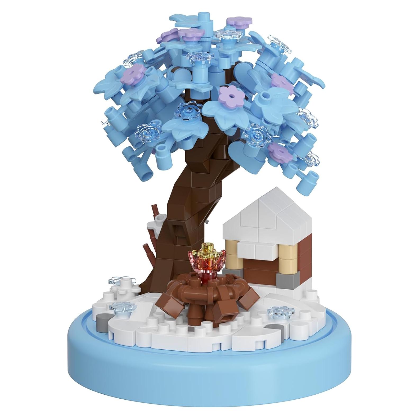 Set de Bloques de Construcción Casa del Árbol Nieve de Invierno Sacblirr