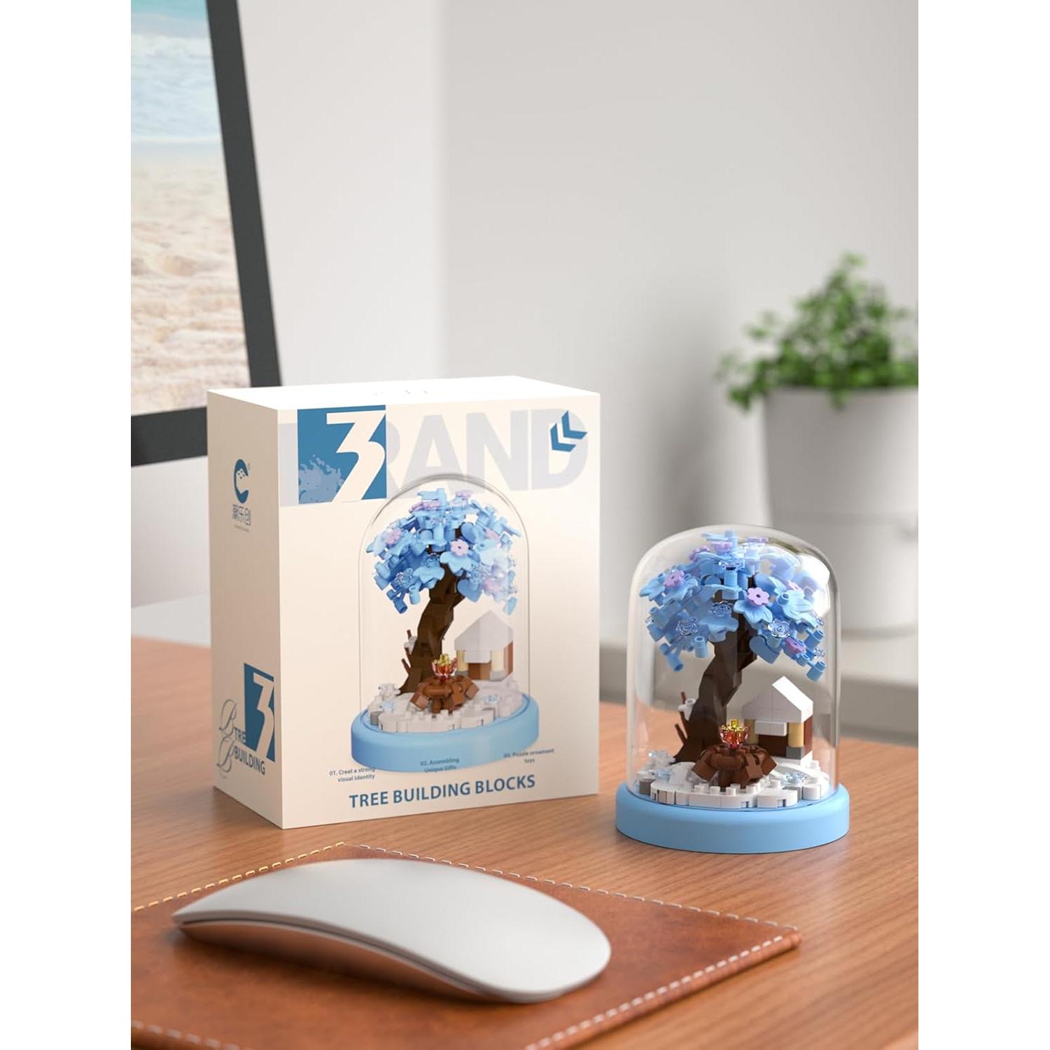 Set de Bloques de Construcción Casa del Árbol Nieve de Invierno Sacblirr