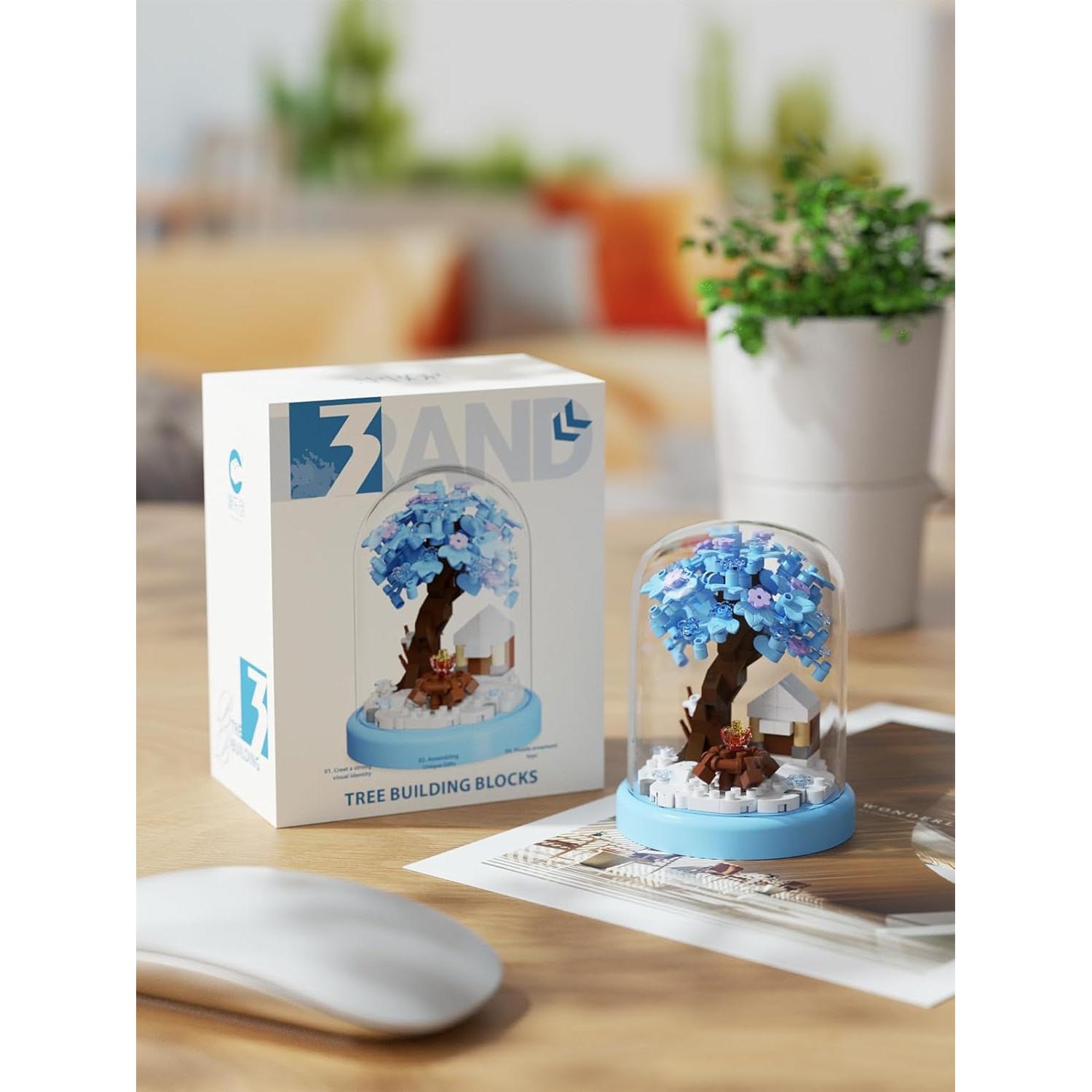 Set de Bloques de Construcción Casa del Árbol Nieve de Invierno Sacblirr