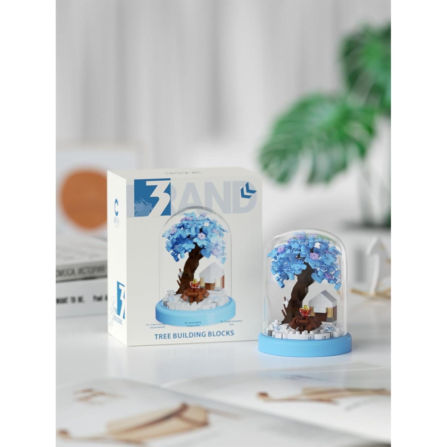 Set de Bloques de Construcción Casa del Árbol Nieve de Invierno Sacblirr