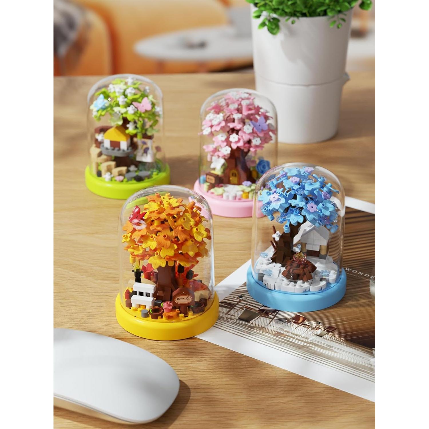 Set de Bloques de Construcción Casa del Árbol Nieve de Invierno Sacblirr