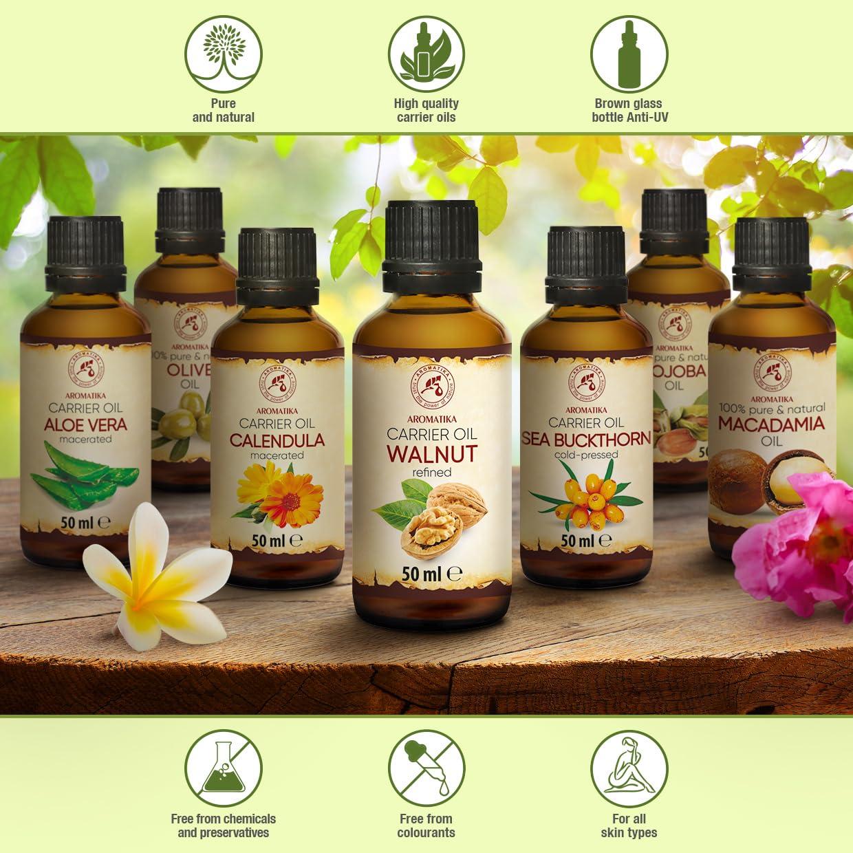 Aceite de Nuez Aromatika 50ml 100% Puro para Piel y Cabello