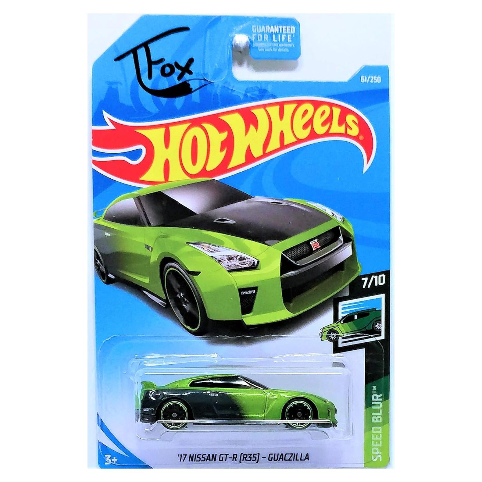 Hot Wheels 2019 Nissan GT-R R35 Guaczilla 1:64 Coleccionable