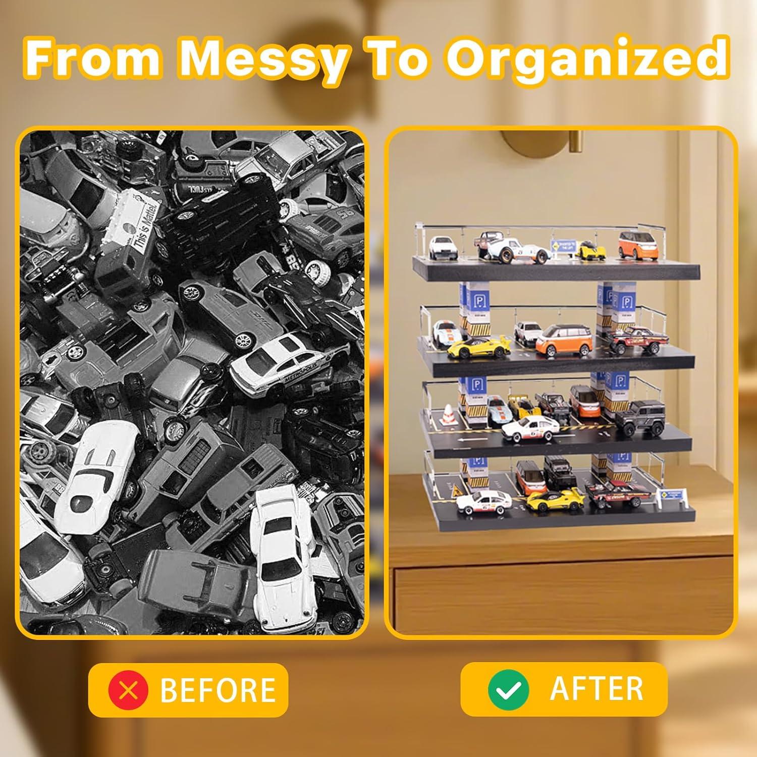 Estuche de exhibición WodGod para coches 1:64 - 4 niveles