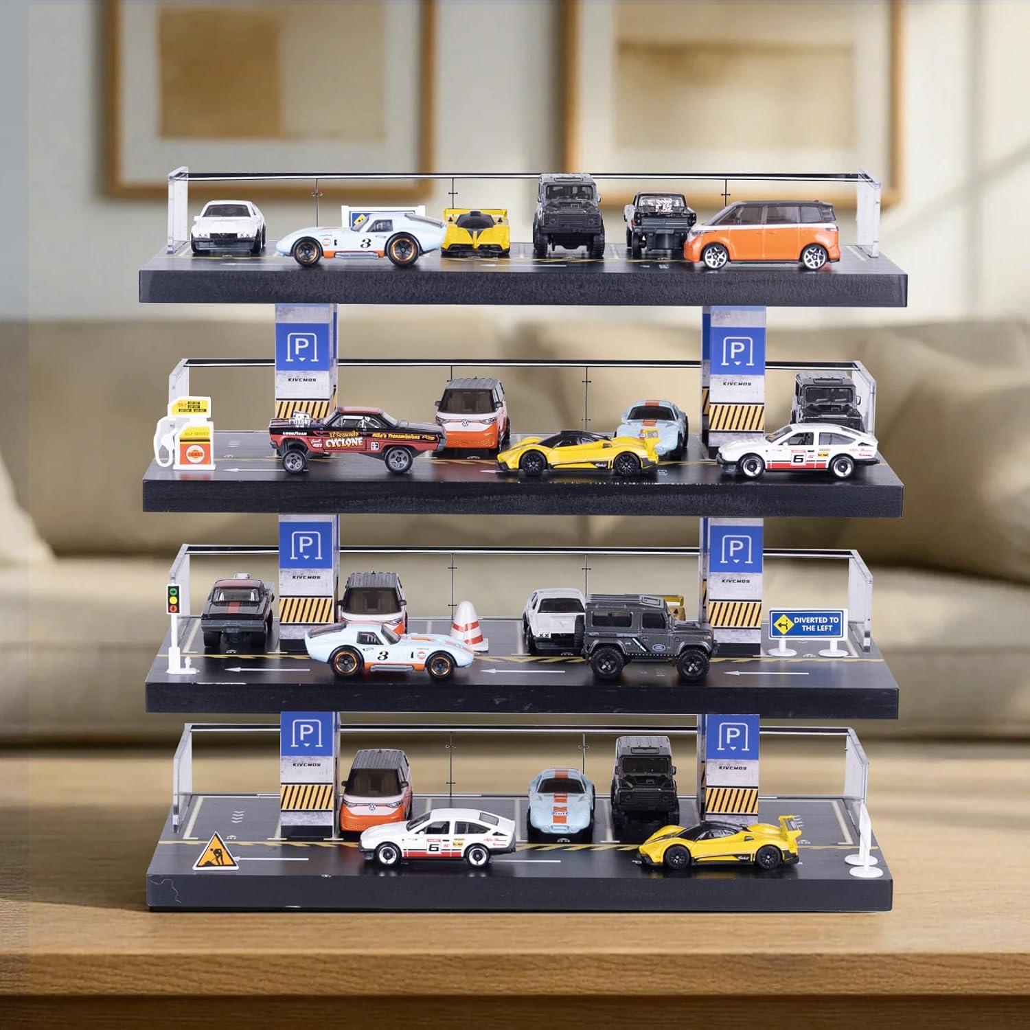 Estuche de exhibición WodGod para coches 1:64 - 4 niveles