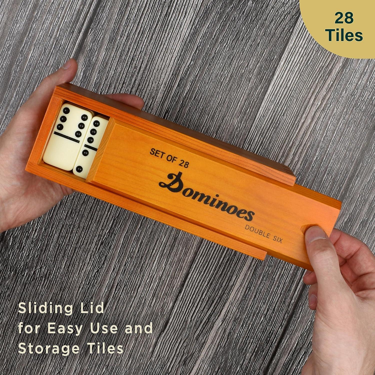 Juego de Dominó Jumbo Queensell Doble 6 - 28 Fichas