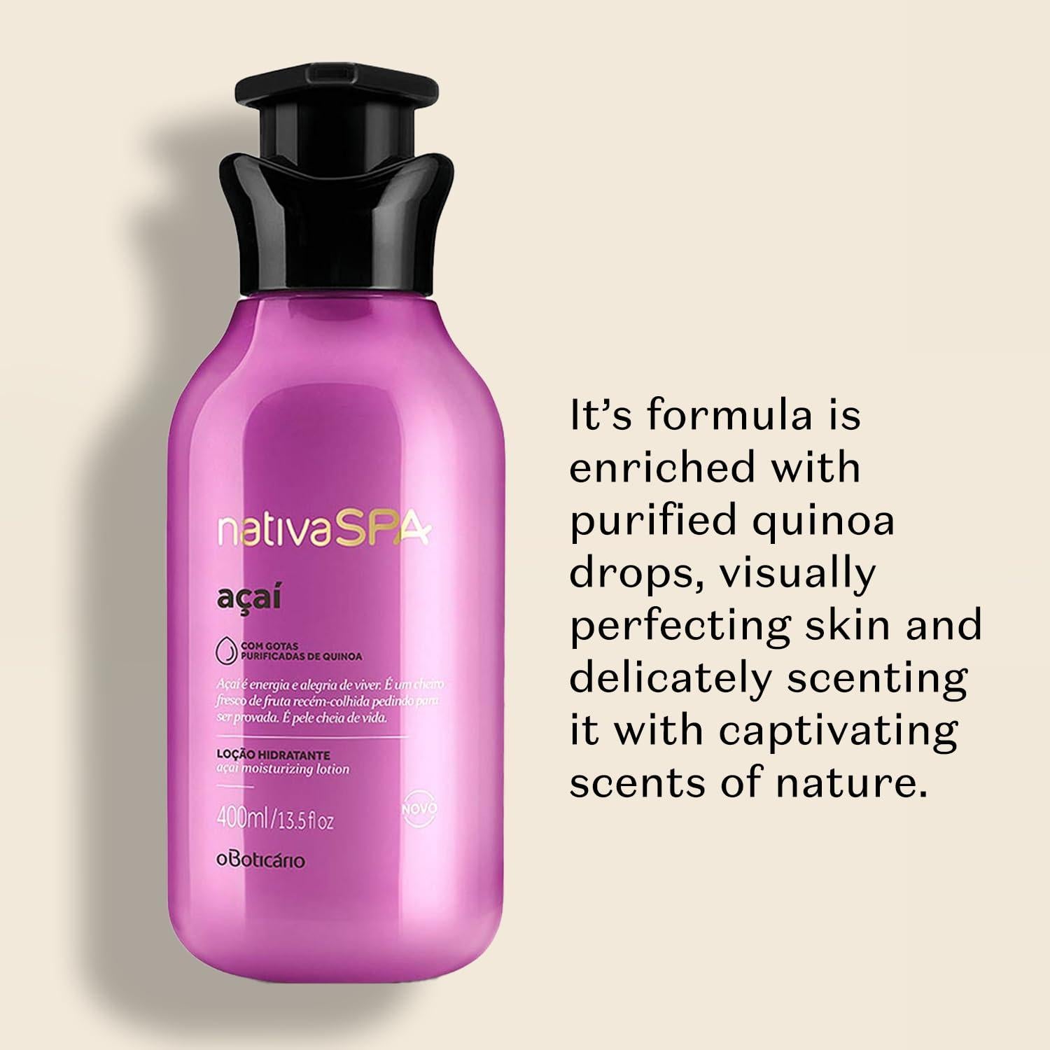 Loción Corporal Hidratante Nativa SPA Acai 382.7g - Vegana