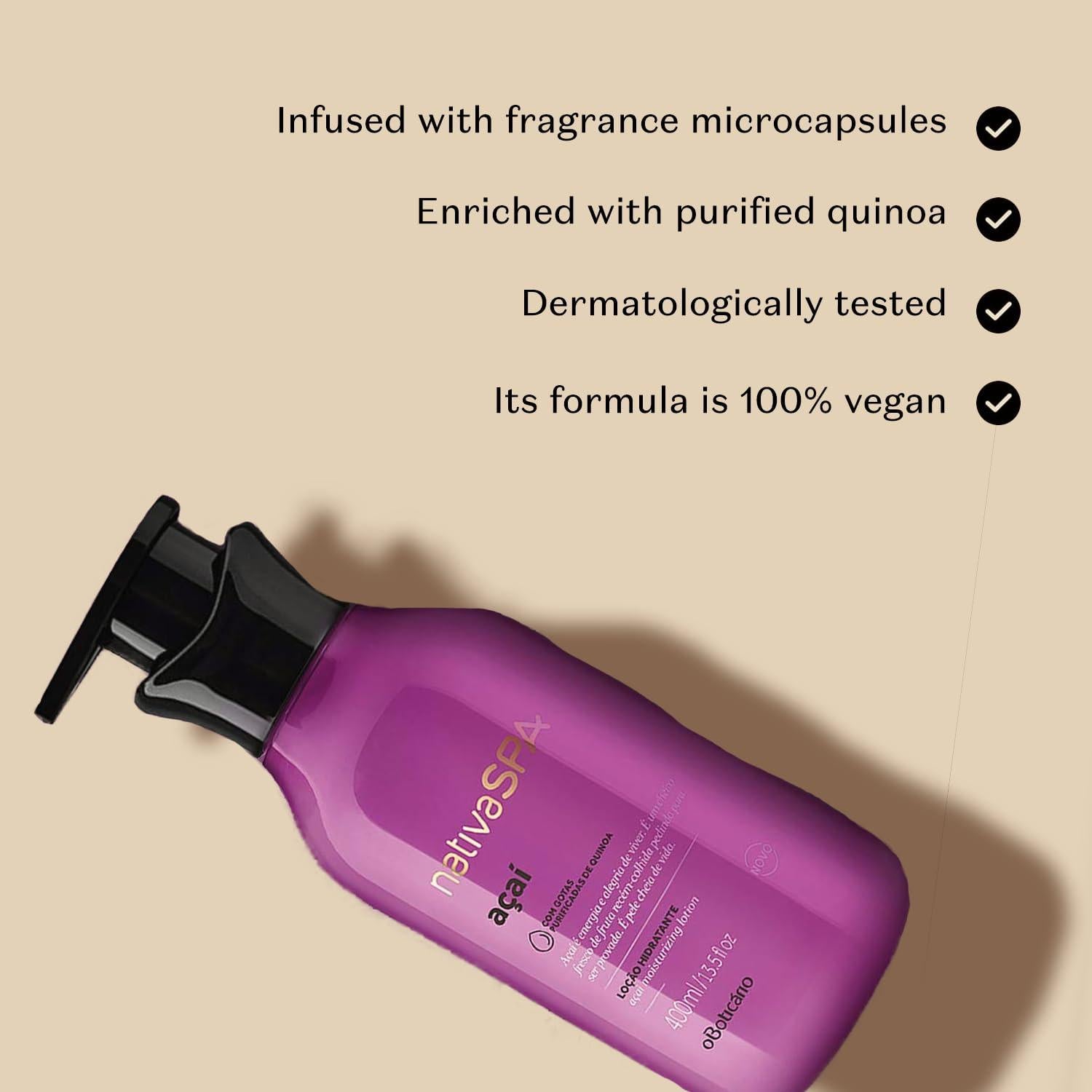 Loción Corporal Hidratante Nativa SPA Acai 382.7g - Vegana