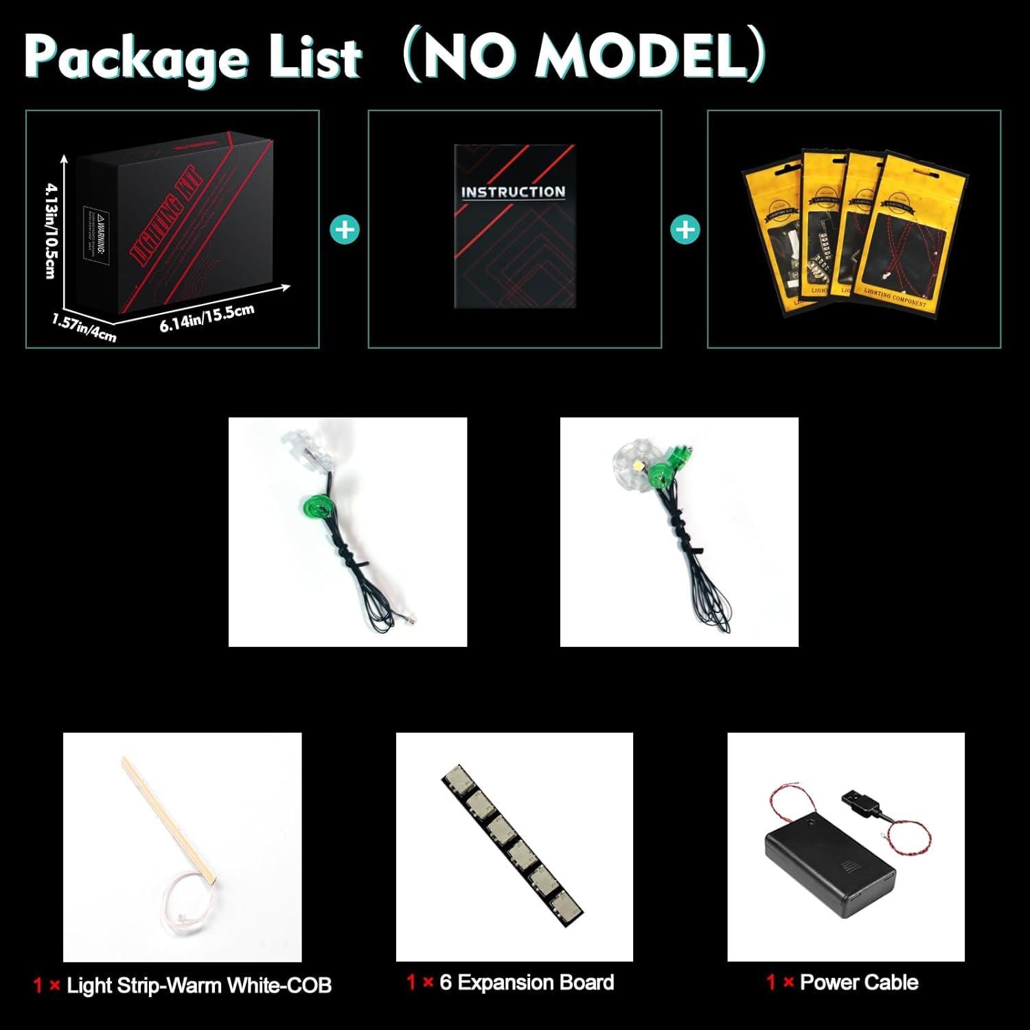 Kit de Luz LED LocoLee para LEGO Lucky Bamboo 10344