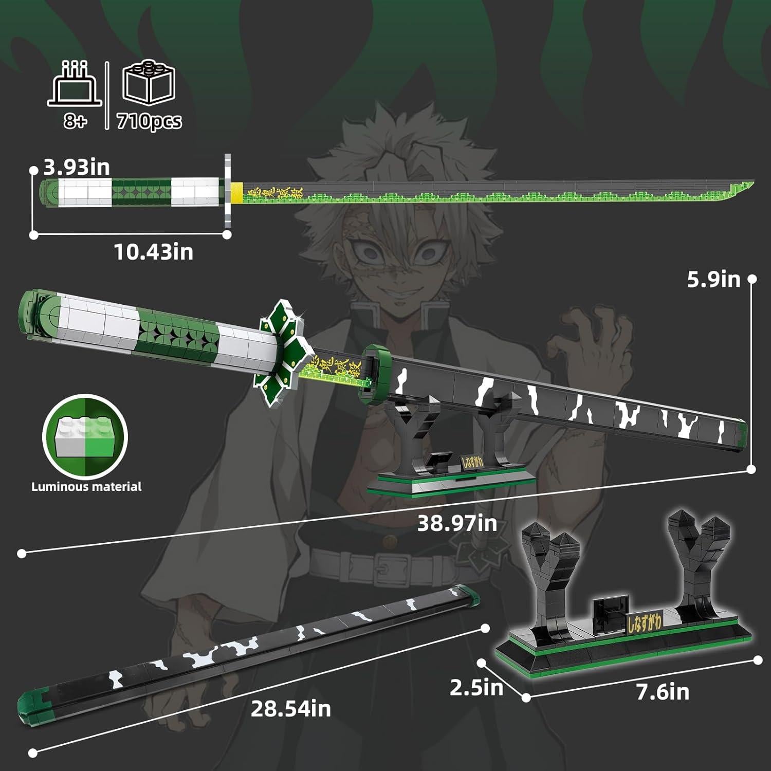 Set de Construcción Toy Player Demon Slayer Sanemi 710 Piezas