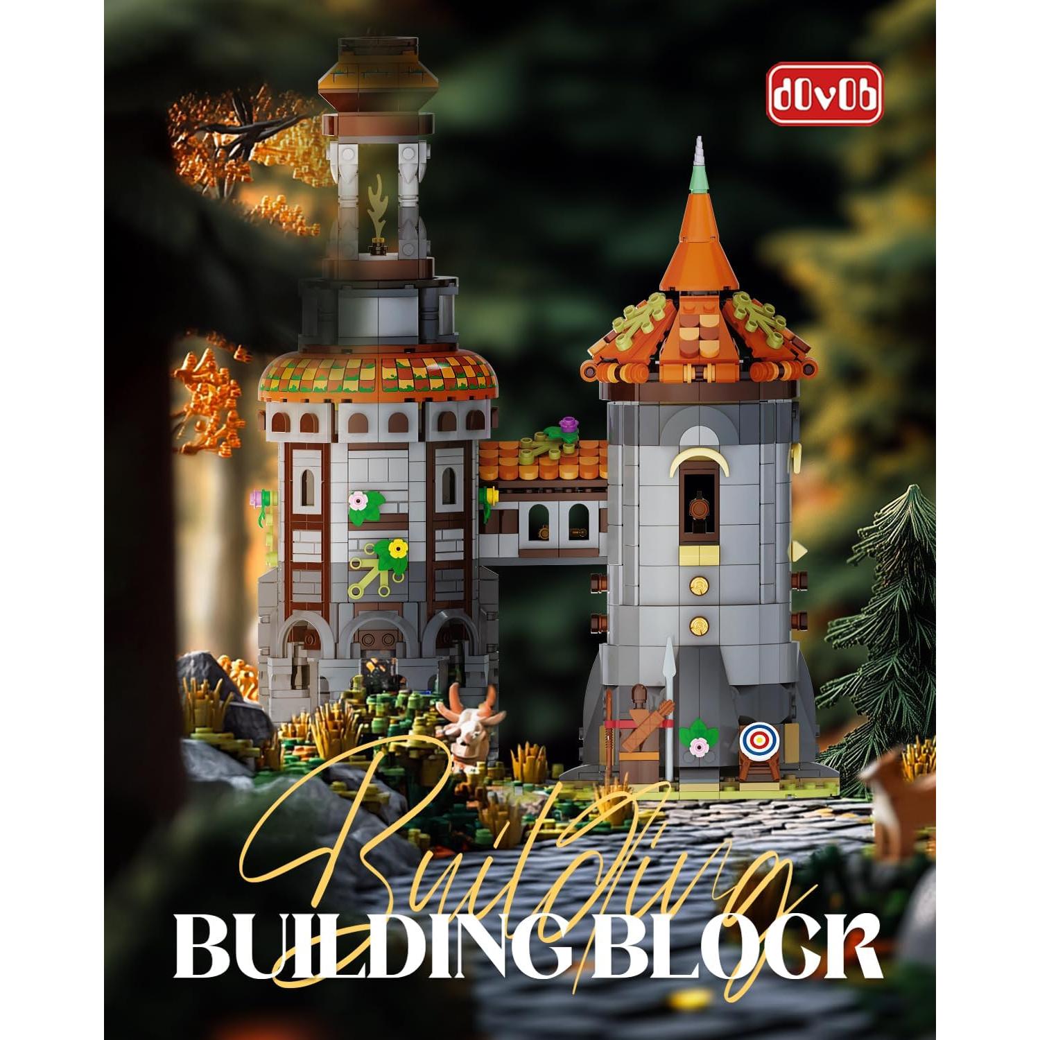 Conjunto de Bloques de Construcción Torre Medieval dOvOb 1326 Piezas