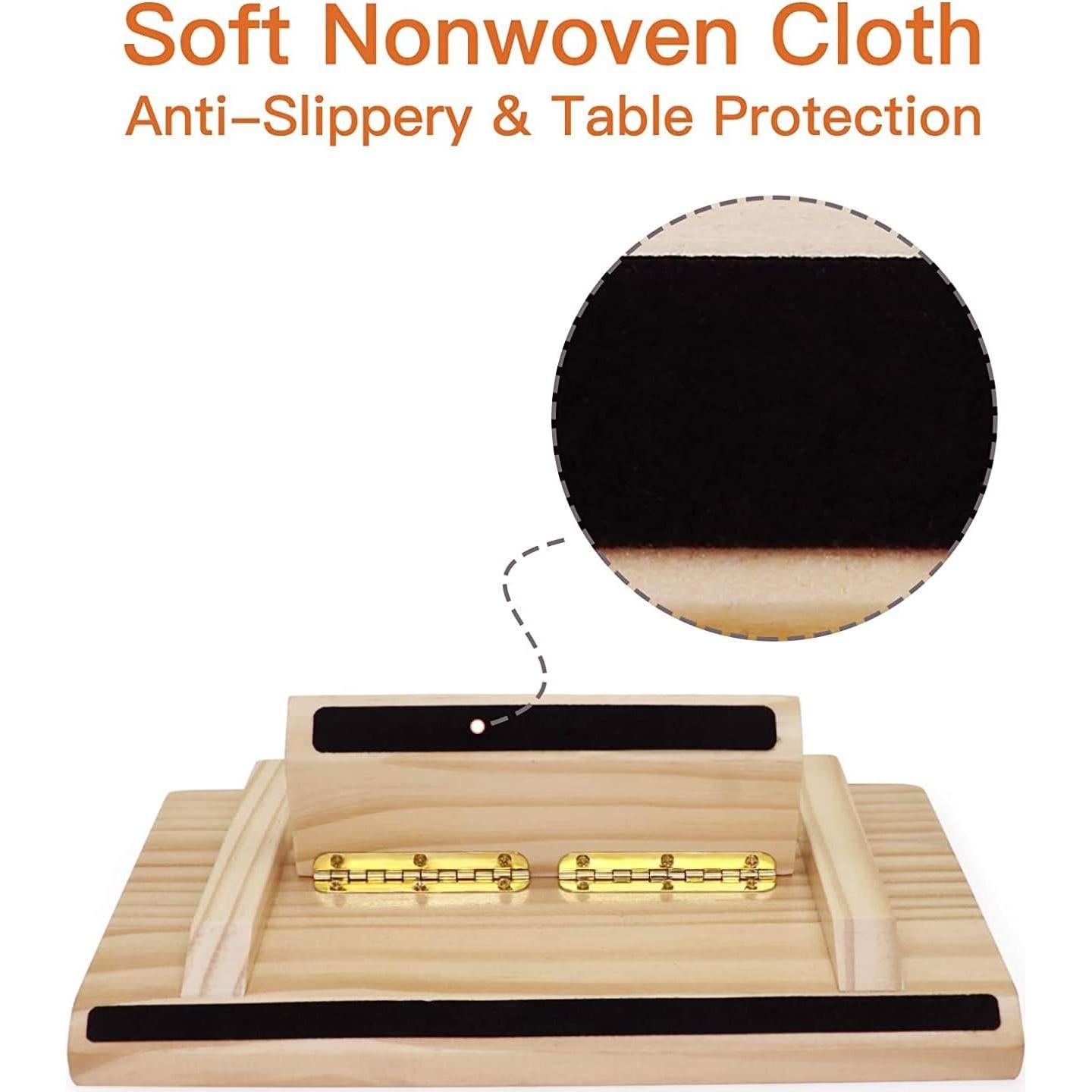 Soportes de Madera para Dominó Plusvivo - 4 Bandejas Ajustables