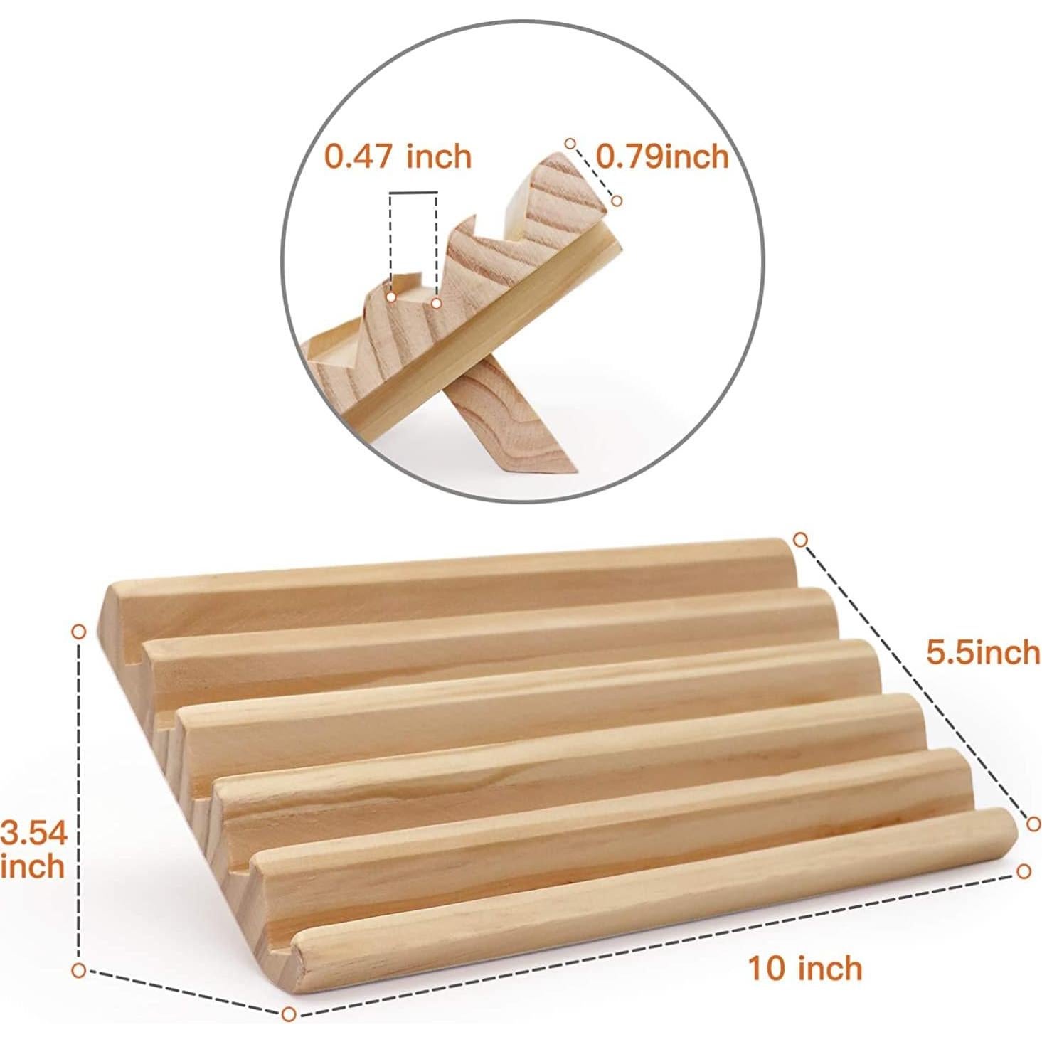 Soportes de Madera para Dominó Plusvivo - 4 Bandejas Ajustables
