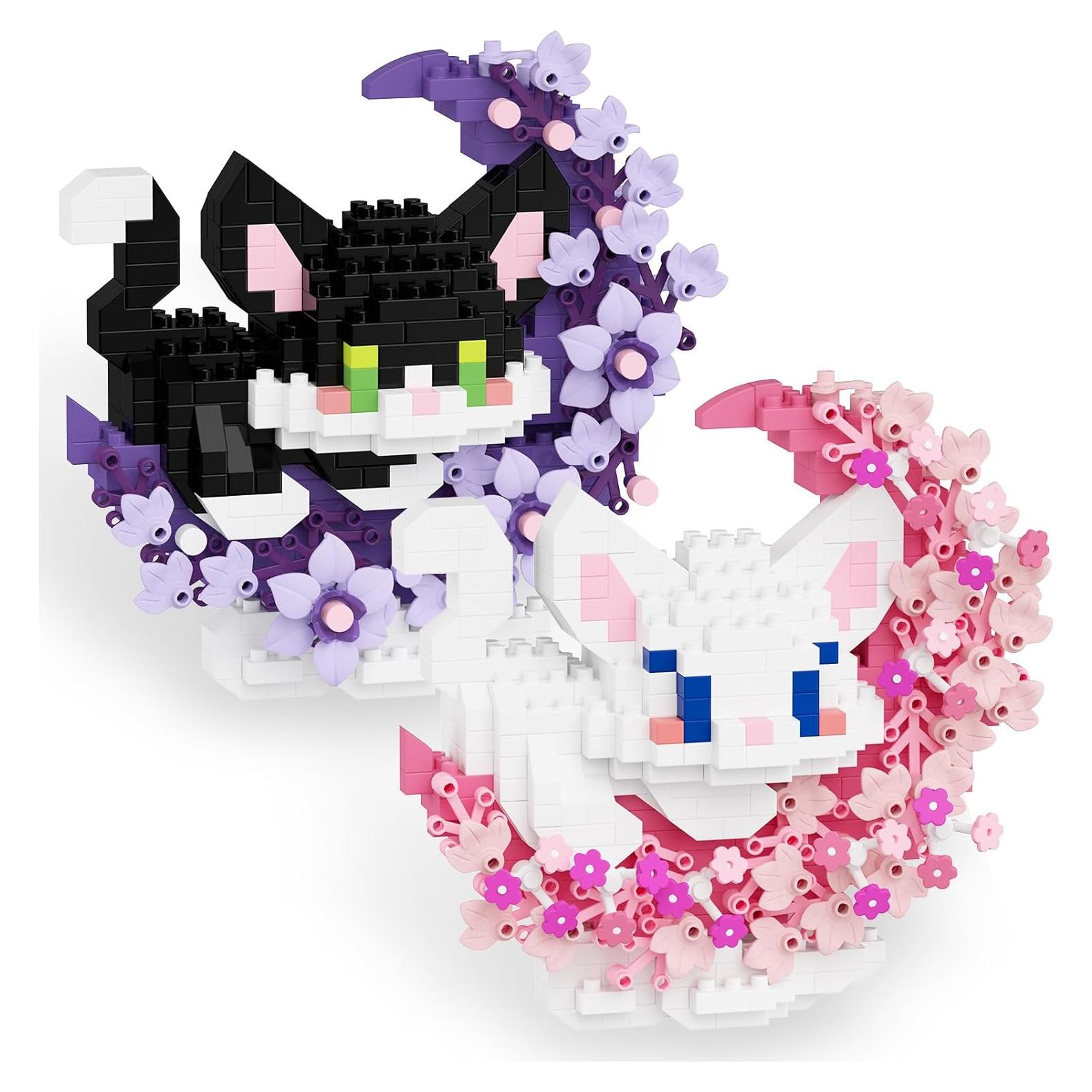 Juego de Bloques de Construcción Mini 2 en 1 TENYEAH Gatos