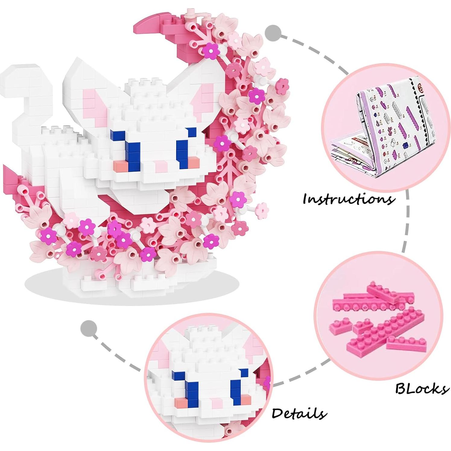 Juego de Bloques de Construcción Mini 2 en 1 TENYEAH Gatos