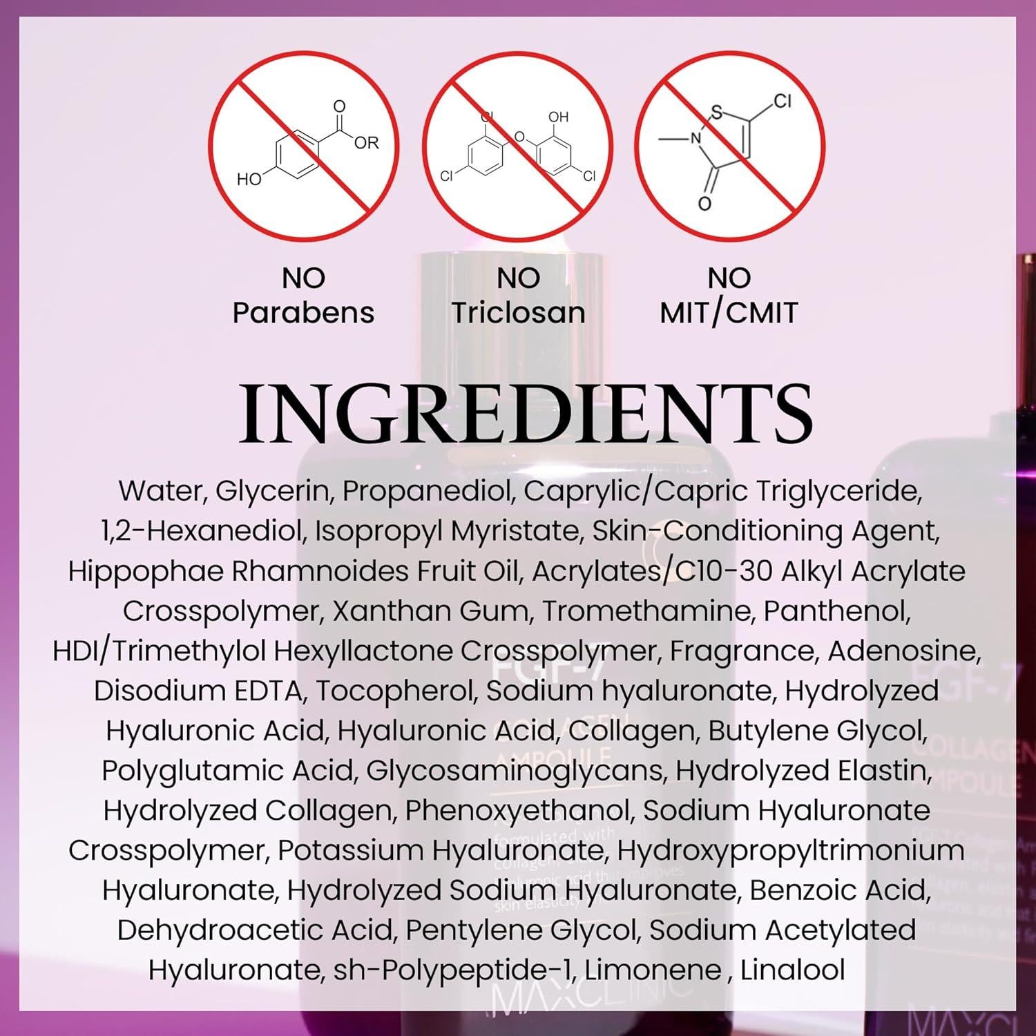 Ampolla de Colágeno FGF-7 MAXCLINIC 100 ml - Suero Reafirmante Facial