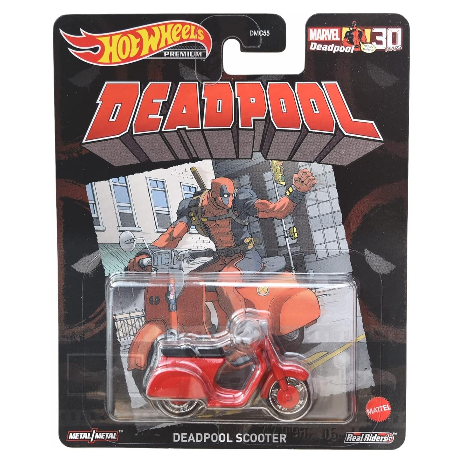 Scooter Hot Wheels Deadpool Premium 16.31x13.21cm