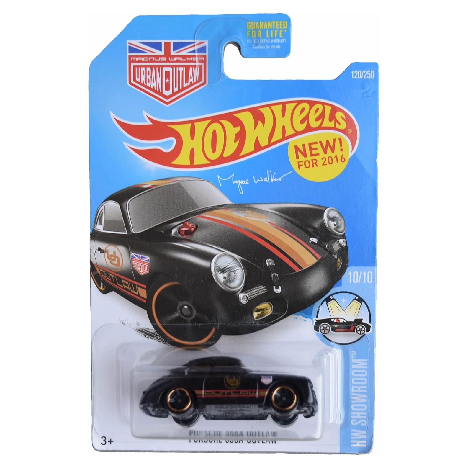 Hot Wheels Porsche 356A Outlaw 1:64 Negro