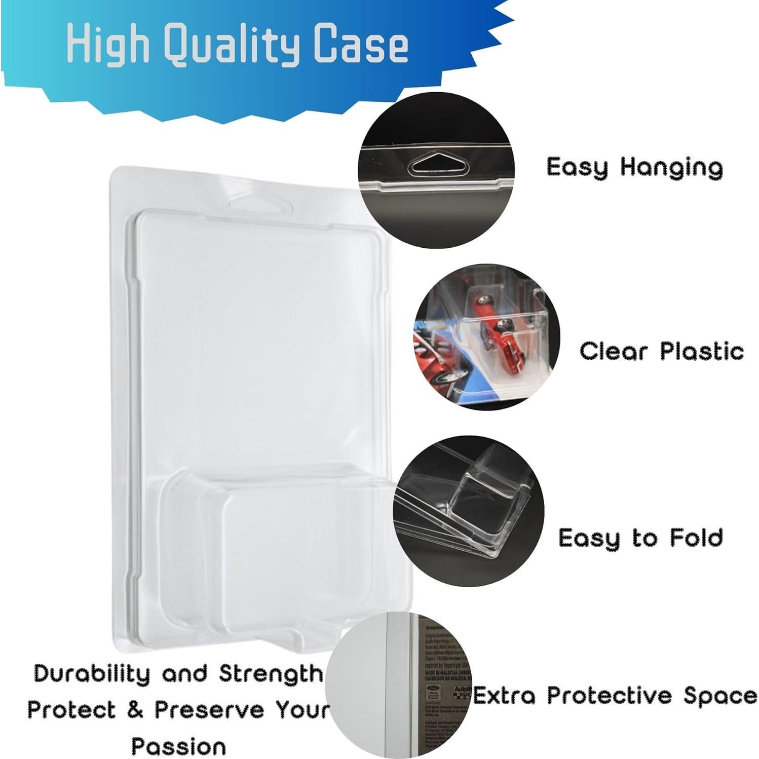 20 Fundas Protectoras Transparentes THINNGEN para Hot-Wheels