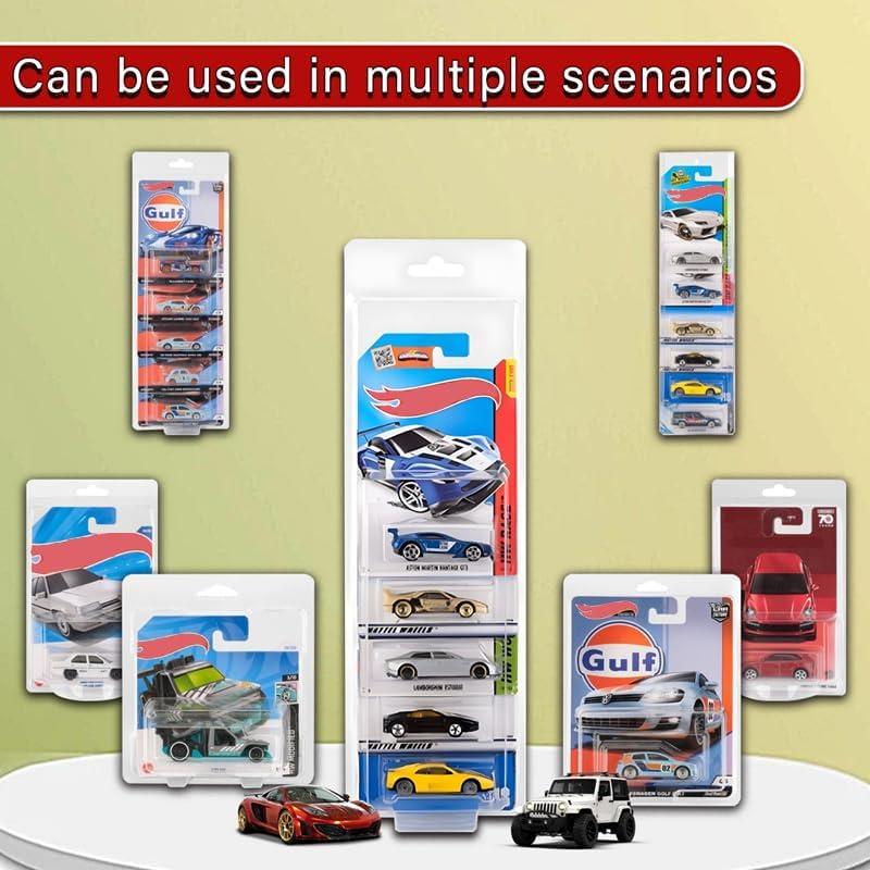 Funda Protectora Hot Wheels Team Transport - 6 Piezas Transparente