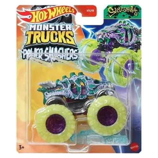 Hot Wheels Monster Trucks 2024 Power Smashers Skelesaurus 1:64