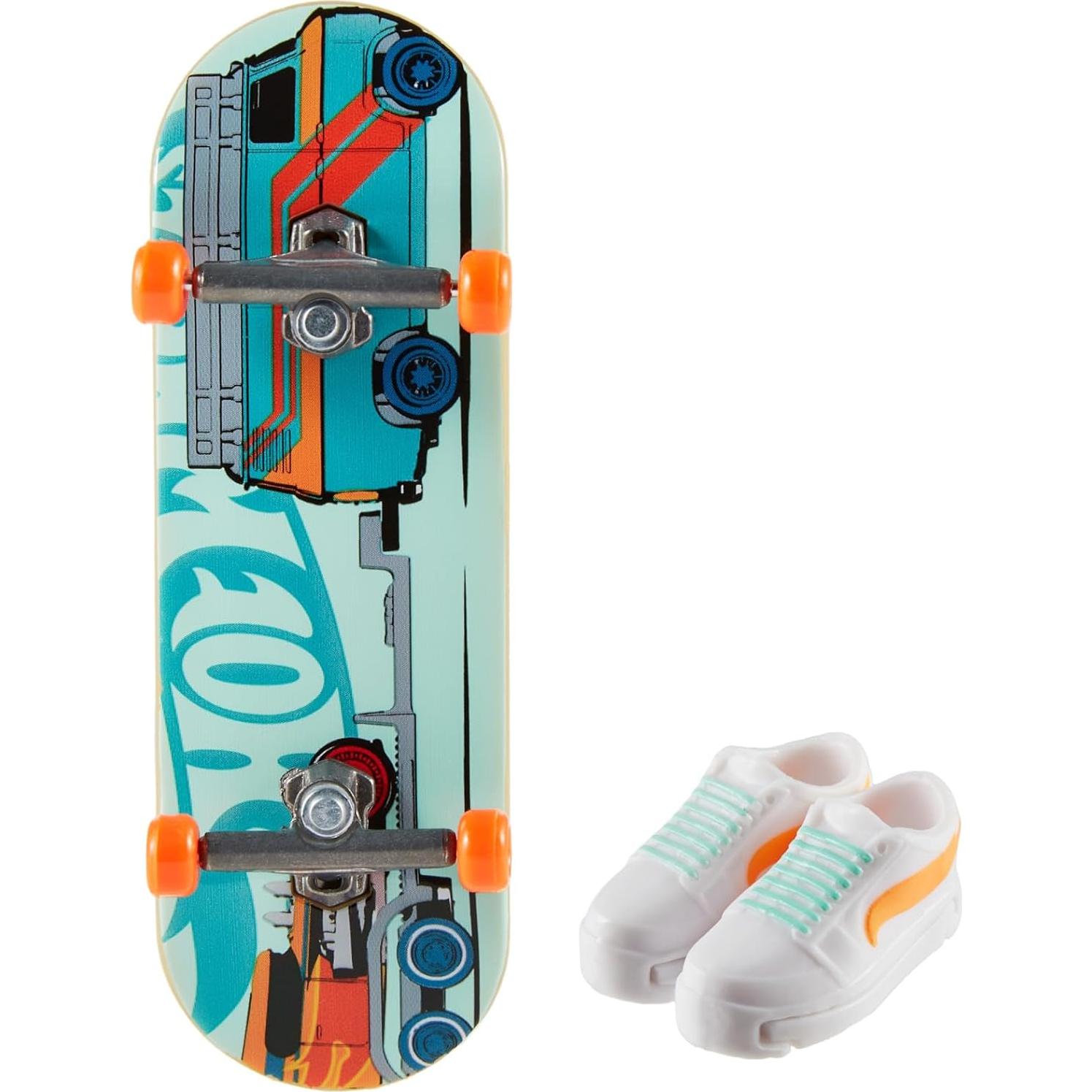 Fingerboard Hot Wheels Skate Tony Hawk con Zapatillas
