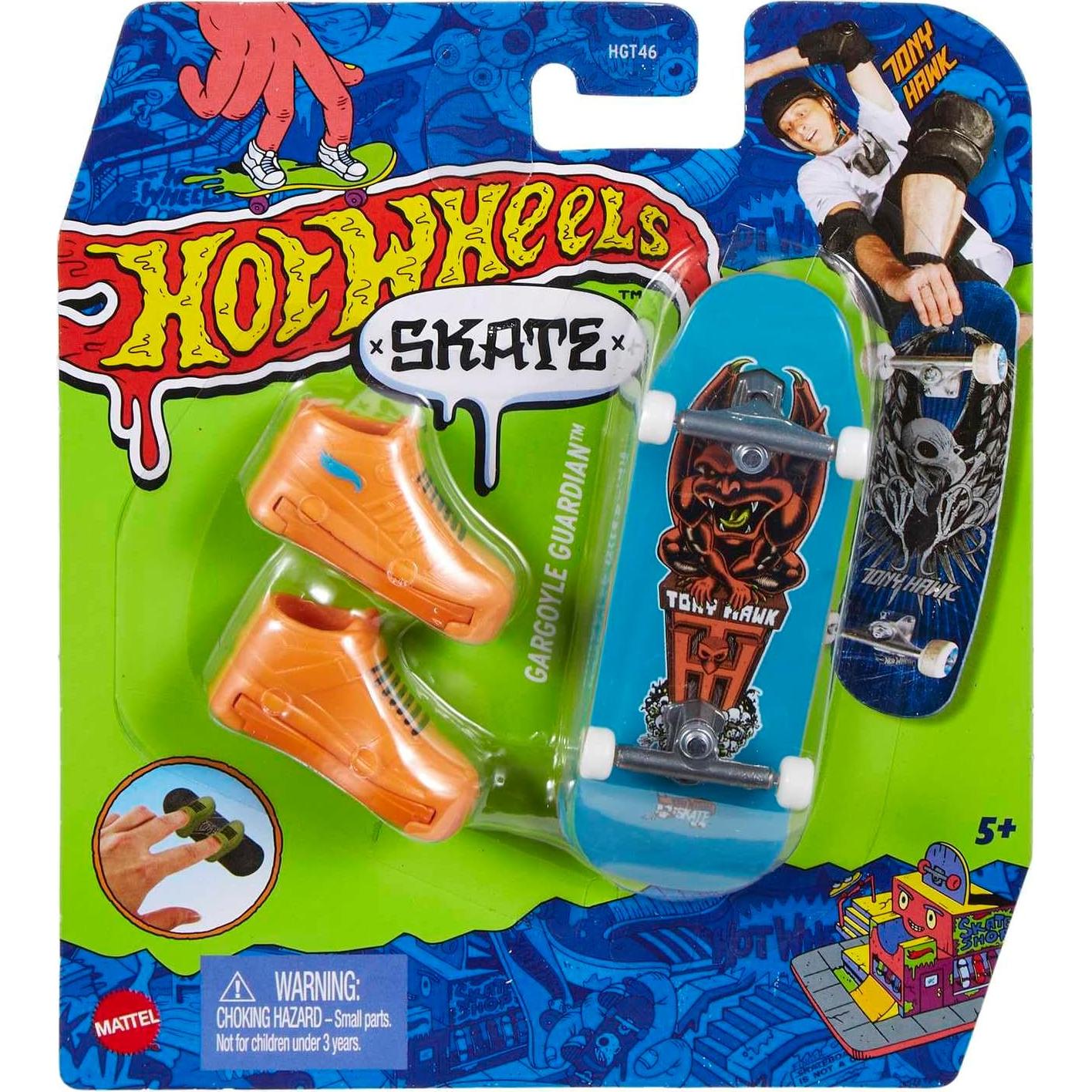 Fingerboard Hot Wheels Skate Tony Hawk con Zapatillas