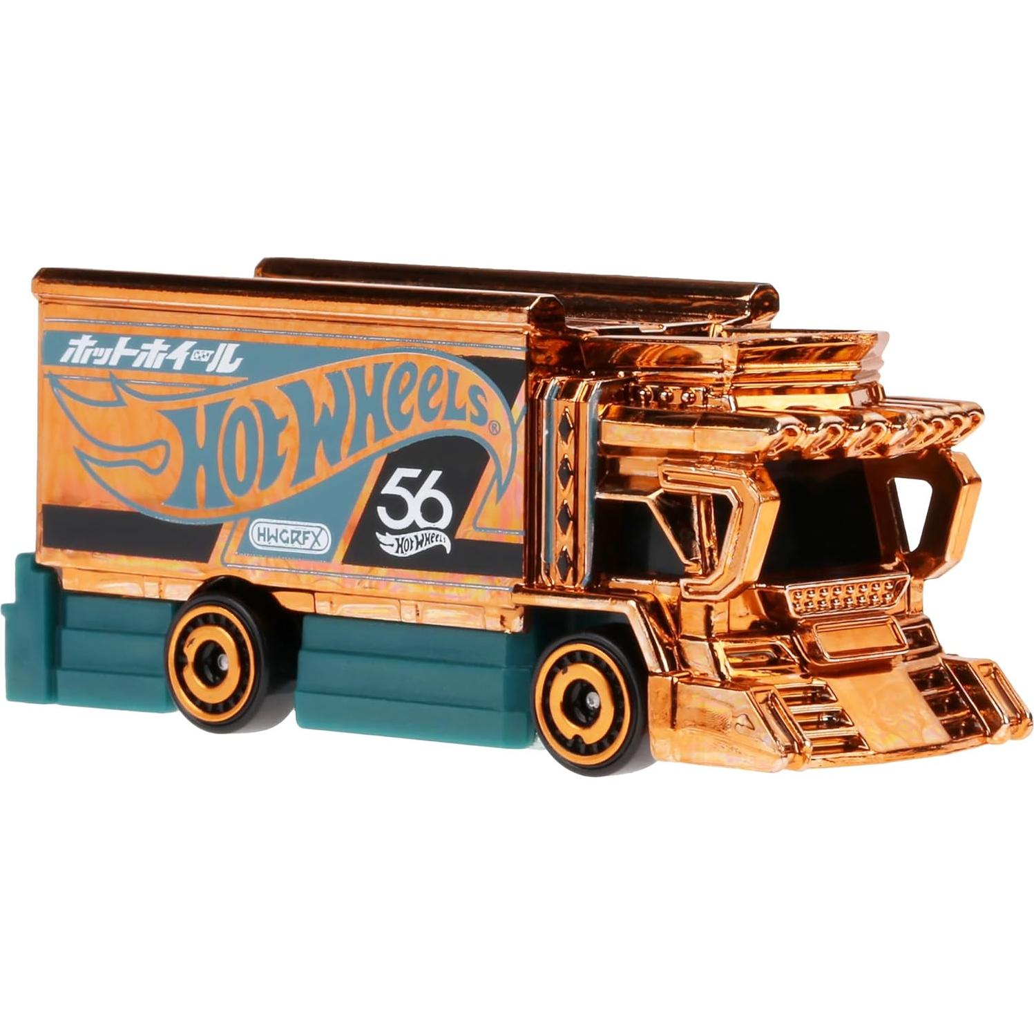 Coche de Fundición Hot Wheels Raijin Express Perla y Cromo