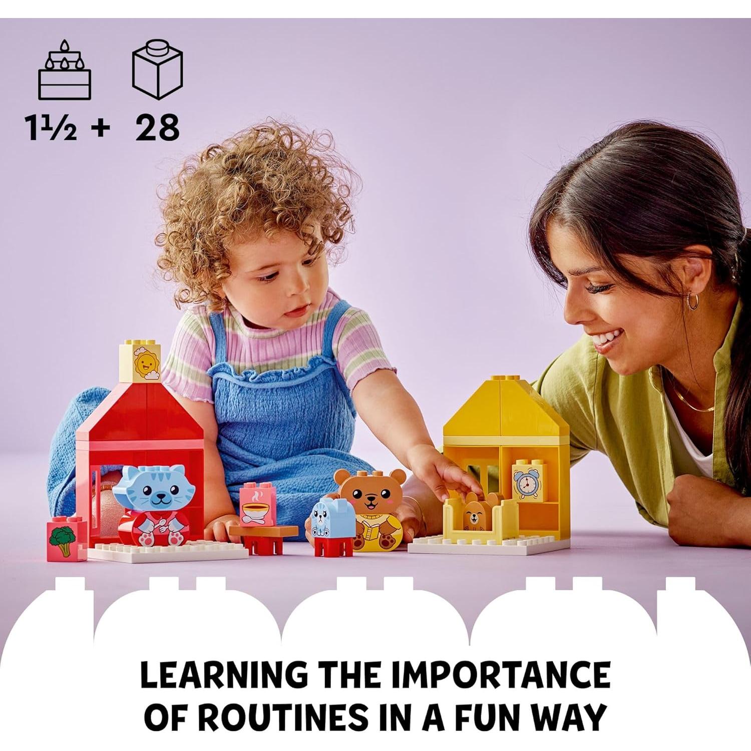 LEGO DUPLO Mis Primeras Rutinas Diarias: Comida y Dormir 28 Piezas