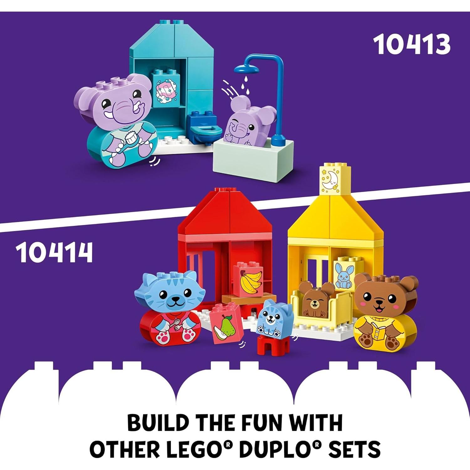 LEGO DUPLO Mis Primeras Rutinas Diarias: Comida y Dormir 28 Piezas