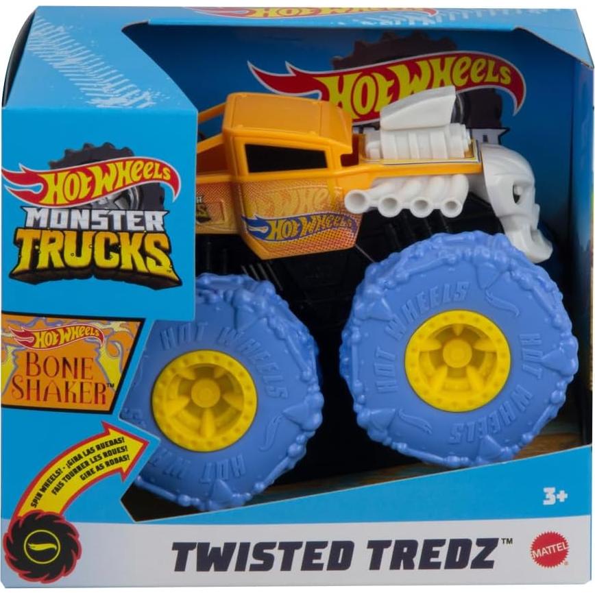 Camión Hot Wheels Monster Trucks Twisted Tredz 1:43 con Motor