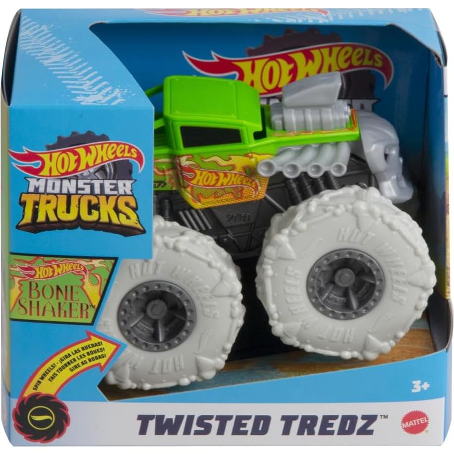 Camión Hot Wheels Monster Trucks Twisted Tredz 1:43 con Motor