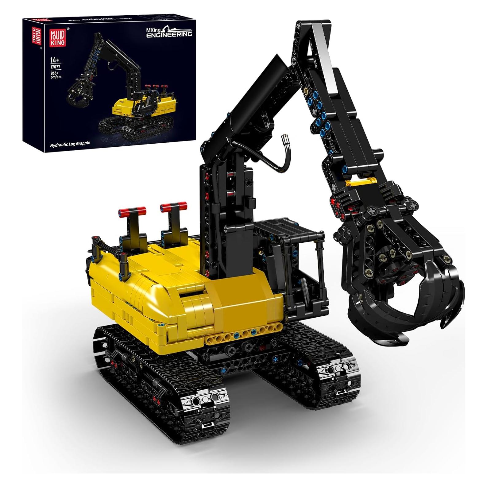 Grapple Hidráulico para Troncos Mould King 17077 - 866 Piezas