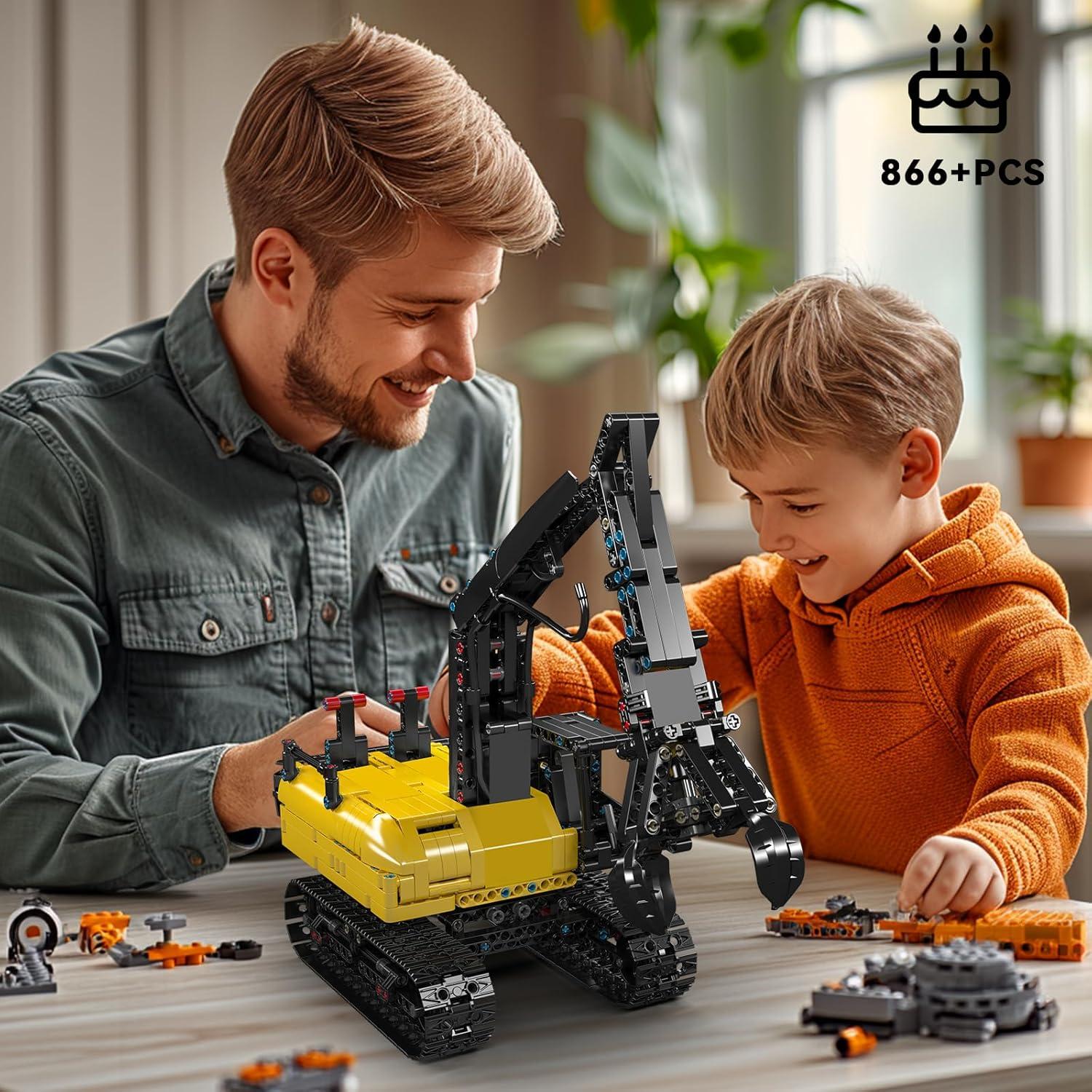 Grapple Hidráulico para Troncos Mould King 17077 - 866 Piezas