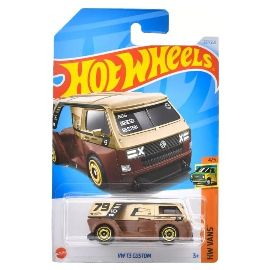 Hot Wheels VW T3 Furgoneta Personalizada 1:64 Marrón/Oro