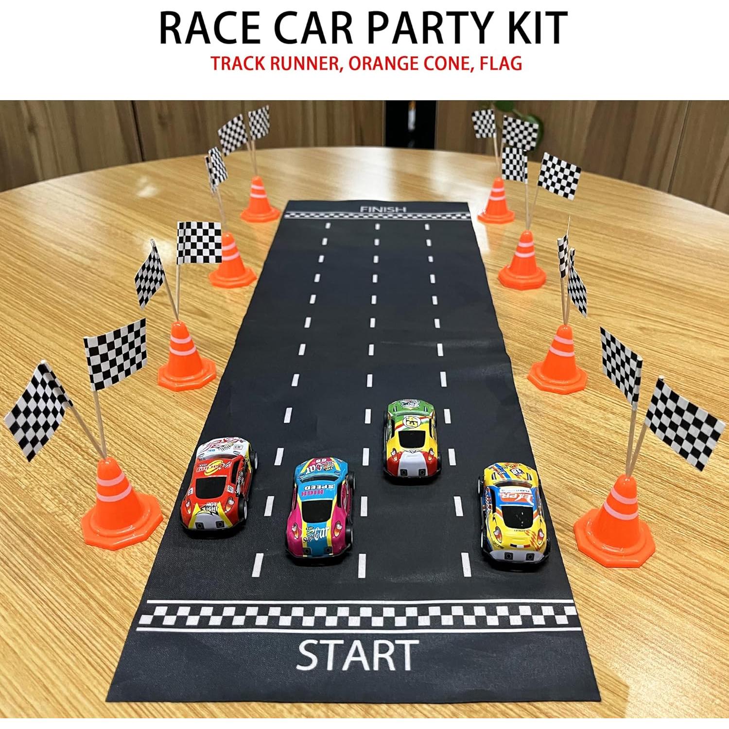 Juego de Mesa Coches de Carreras Mini 41 Piezas Decoración