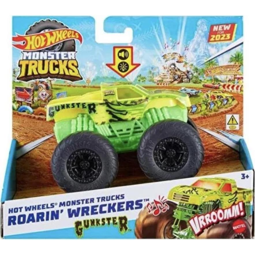 Monster Truck Hot Wheels Gunkster 1:43 con Sonido y Luz