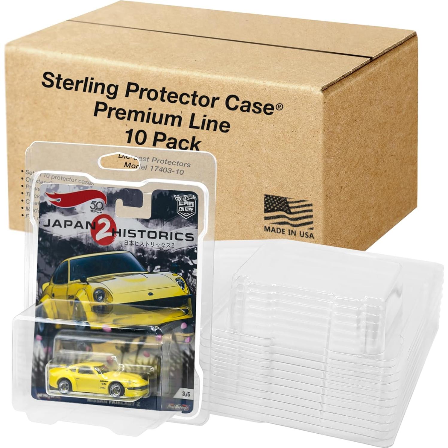 Funda Protectora Sterling 17403 Premium para Hot Wheels - Paquete de 10