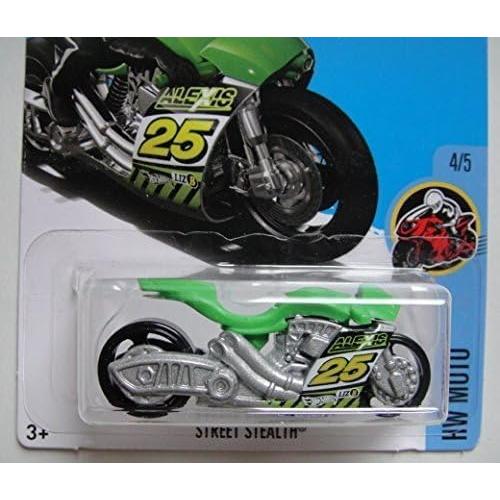 Hot Wheels Moto Street Stealth 2017 Cromo Verde 1:64