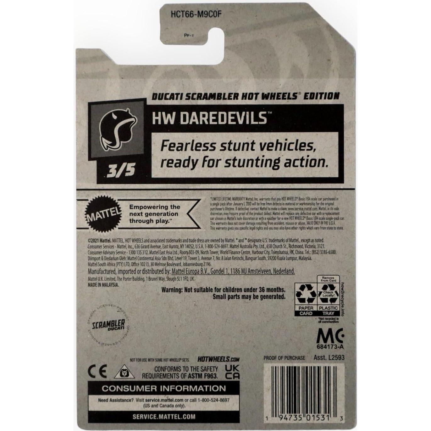 Hot Wheels Ducati Scrambler 2022 Escala 1:64 Metal