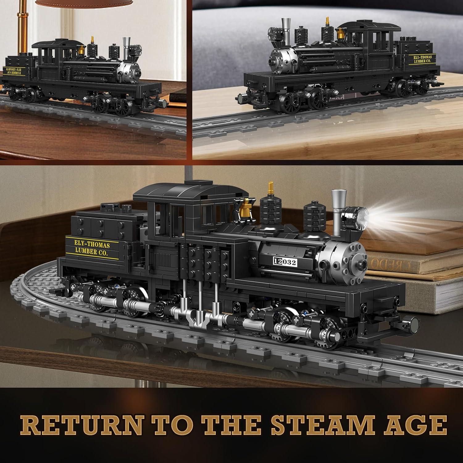 Set de Construcción de Trenes JMBricklayer 51113 con Luces 880 Piezas