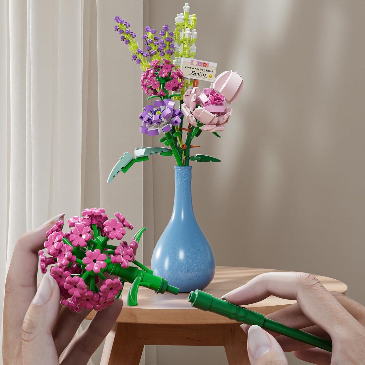 Set de Construcción Ramo de Flores Ecpoteny 553 Piezas