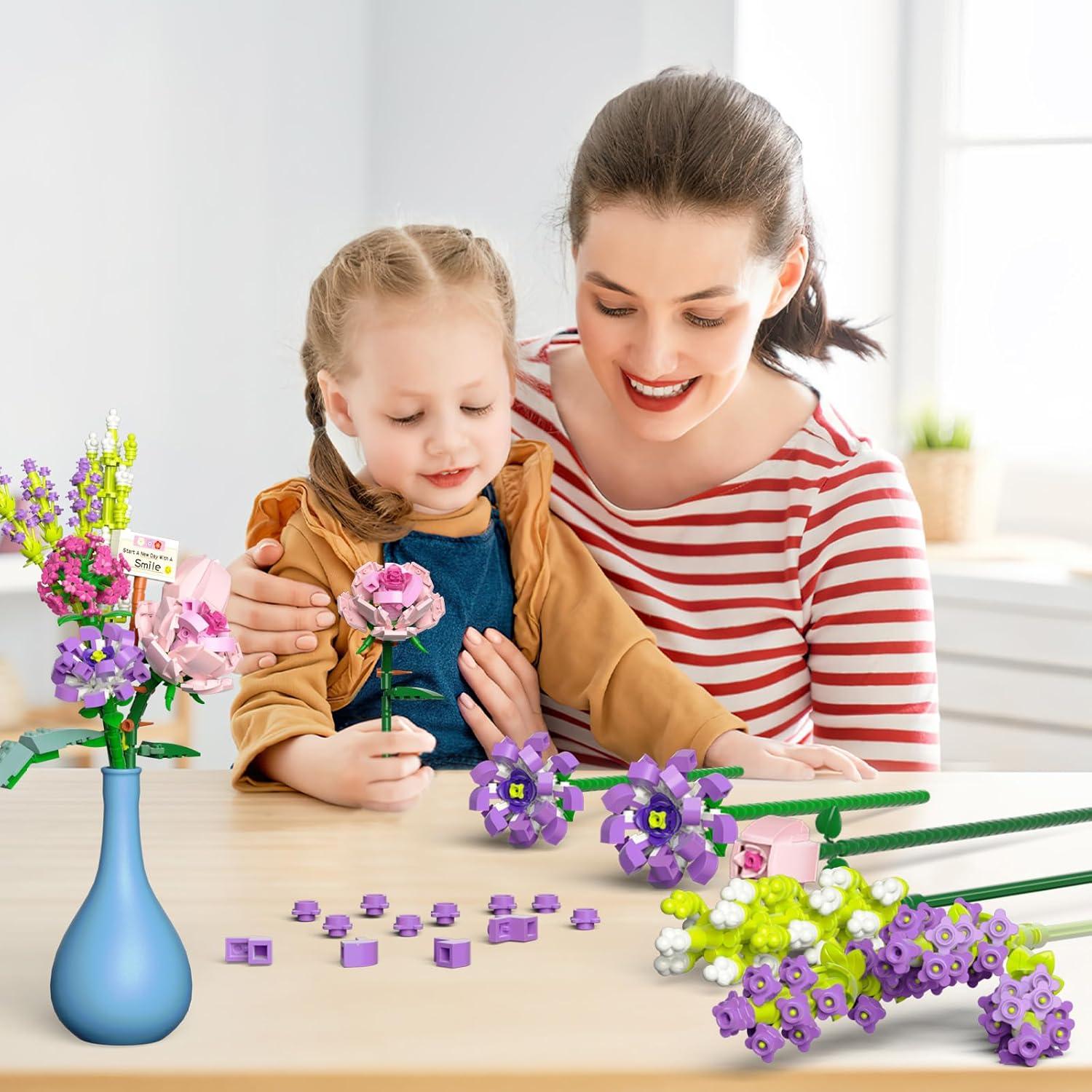 Set de Construcción Ramo de Flores Ecpoteny 553 Piezas