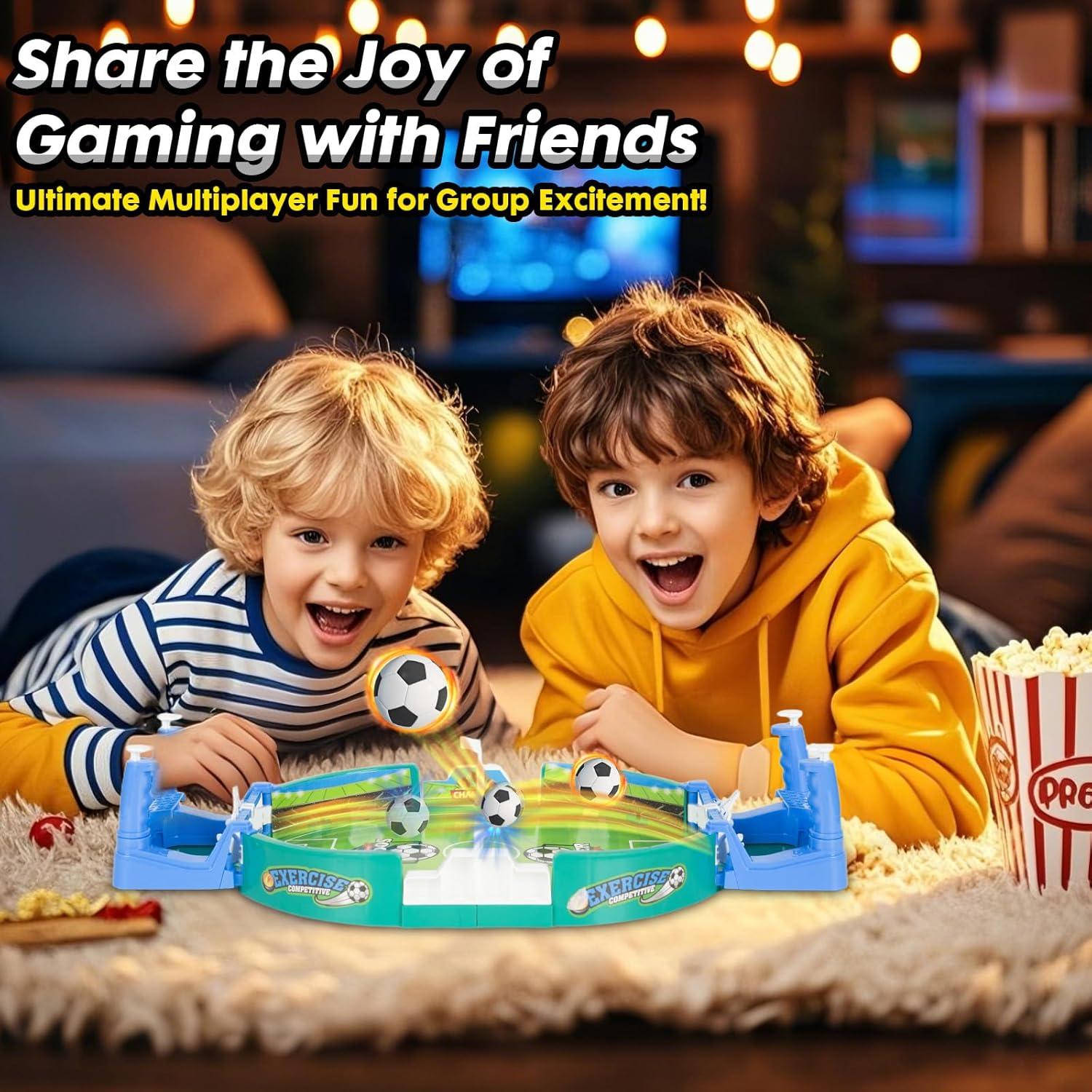 Juego de Mesa de Futbolín Mini PowerKing 3 en 1 para Niños