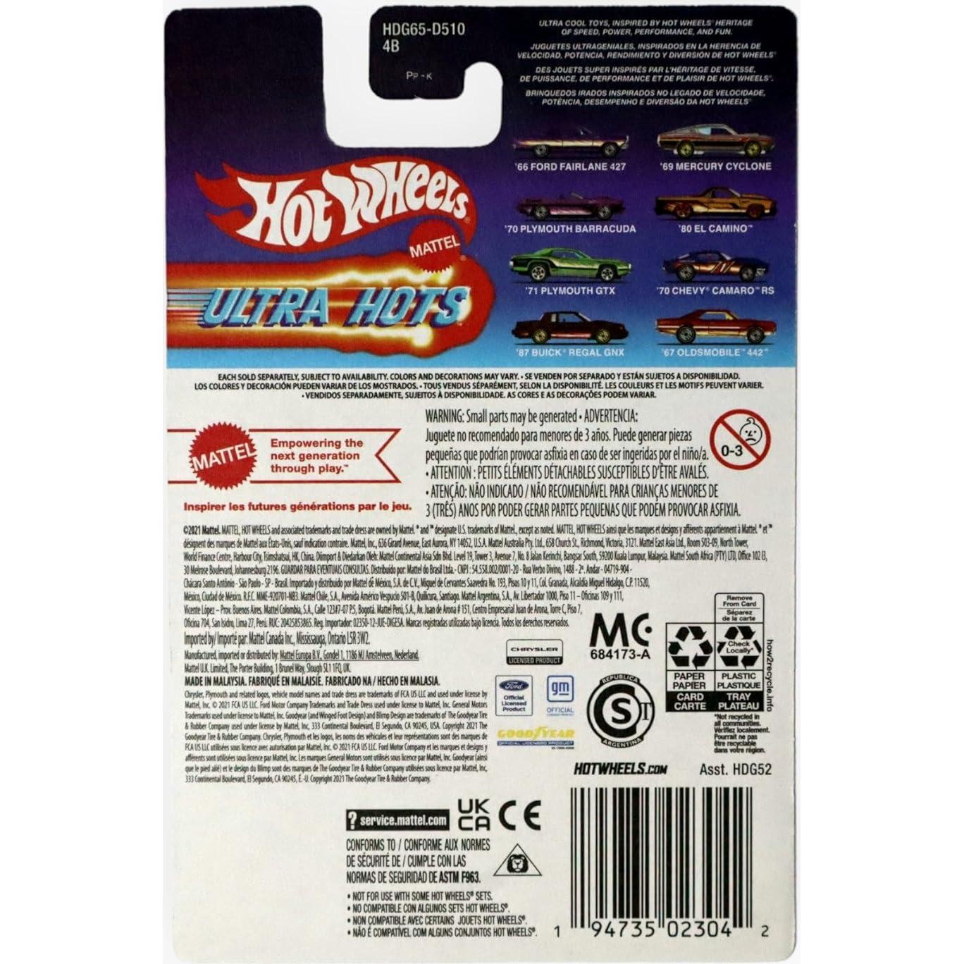 Hot Wheels Plymouth GTX 1971 Escala 1:64 Verde Mattel